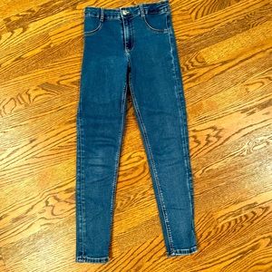 Stretch skinny high-rise jeans (Zara girl / 164 cm)